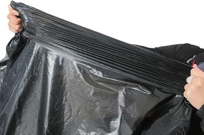 Heavy Duty Trash Bags Black 30-35 Gallon 100 Count Extra Thick Contractor Garbage Bags for Kitchen Outdoor Commercial Use 32x39 Inches(80x100cm)Thickened garbage bags