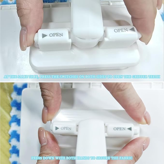 Snap Grip Mini Mop2026 Upgraded Zero Touch Snap Grip Mini MopCloth Changing MiniMopAutomatic Hands Free Push Pull HandleIncludes 1 MiniMop &amp 5 Reusable Cloths