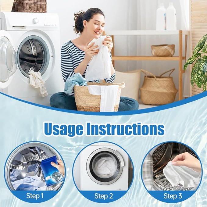 Washing Machine Cleaner 2026 New Powerful Stain Remover for Washing Machine Tanks - Deep Clean Solution for HE Top Load and Front Load Washers Descaler for Drum Tub &amp All Internal Parts (6Pack)