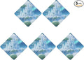 5PCS Car Air Freshener Hanging Personalized Double Sided Snowflakes Car Fresheners Long Lasting New Cars Scents Cute Automotive Freshies for Closets Drawers (tea)