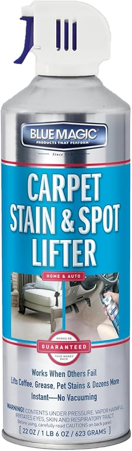 Blue Magic Carpet Stain &amp Spot Lifter - 22 oz. Aerosol Can (Pack of 4)