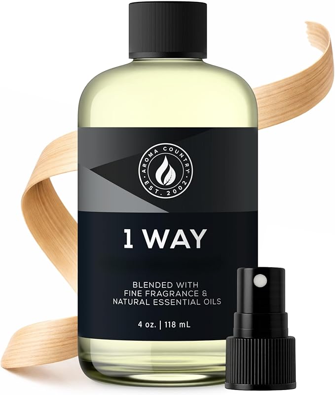 Aroma Country 1 Way Diffuser Oil - Luxury Hotel Santal Fragrance Oil for Diffuser Refill Sandalwood Home Aroma Diffusers &amp Room Spray - My Way Premium Aromatherapy Oils &amp Home Scent (4 Fl Oz)