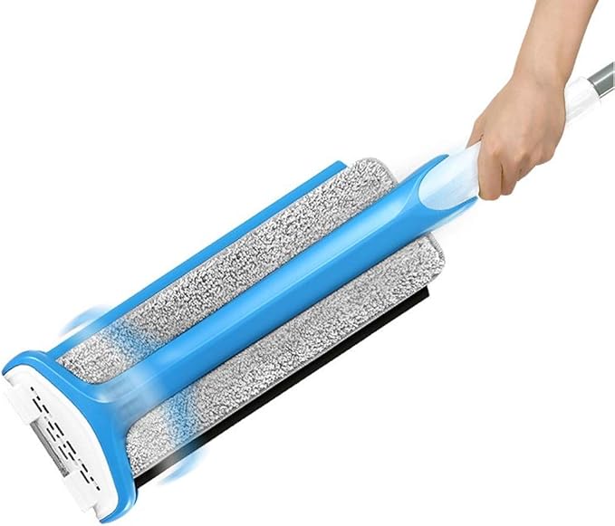 Self Wringing Sided Flat Mop Telescopic Comfortable Handle Floor Cleaning Tool for Living Room Kitchen