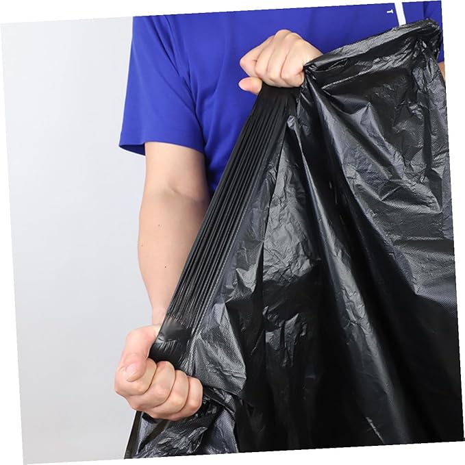 50pcs Large Garbage Bags 80x100cm Heavy Duty Trash Bags for 100l Bins Outdoor Commercial Gardening Sanitary Use