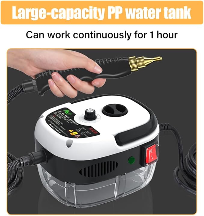 YUEWO Steam Cleaner 2500W High Pressure Steamer for Cleaning Handheld Steam Cleaner Portable for Home Use for Kitchen Bathroom Home Appliances