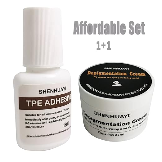 TPE Silicone Doll Stain Remover 25ml+TPE Repair Glue 18ml Discount Set