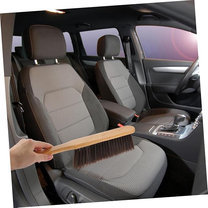 PRETYZOOM 10pcs Wooden Brush for Couch Carpet Ergonomic Bed Sweeping Tool with Soft Bristles for Deep Removal for Home Office