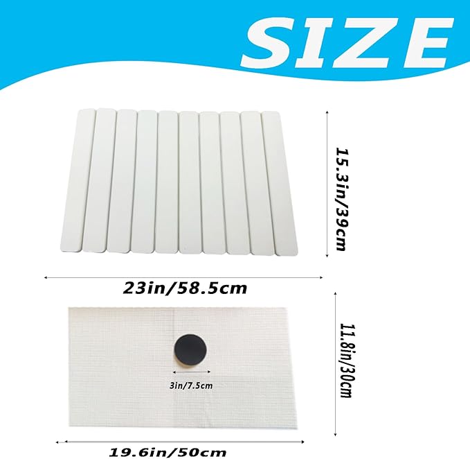Stone Drying Mat for Kitchen Counter23 x 15.3Large Foldable Stone Dish Drying MatFoldable Diatomite Water-Absorbing Mat for Dishes Utensils Countertop Bathroom.