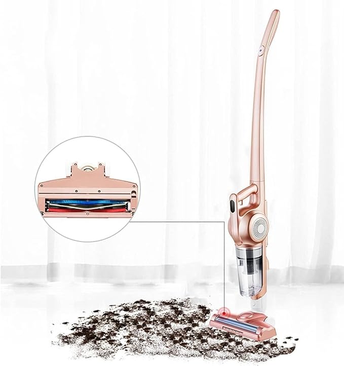 Cordless Stick Vacuum Cleaner 2 -in-1 Lightweight Vacuum Cleaner Stick Handheld 7KPa Detachable Battery Rechargeable Stick Vacuum for Hardwood Floor Pet Hair Home