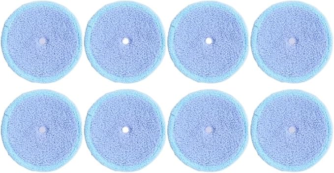 Washable Mother Yarn and Microfiber Mop Pads Compatible for EVERYBOT Edge RS700 RS500 Robot Replacement Accessory (Color : 8pcs)