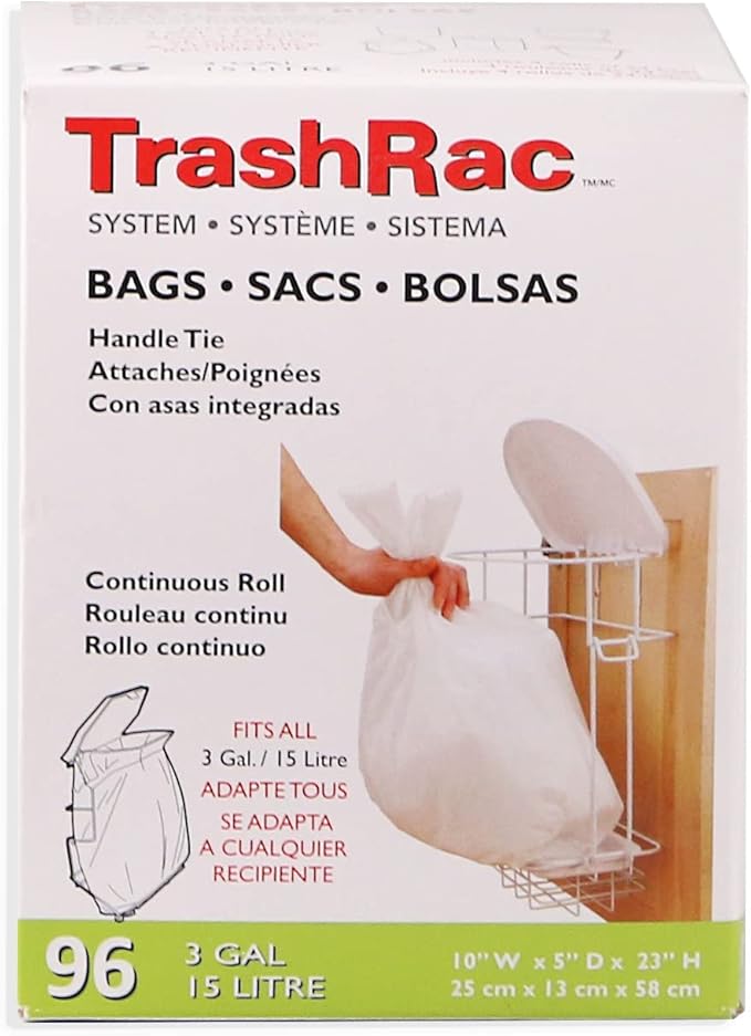 96 CT 3GAL TrashRac Bag 87096