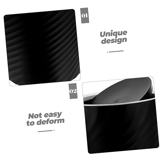 Vaguelly Small Trash Can with Lid Portable Bathroom and Bedroom Garbage Bin Large Capacity Plastic Wastebasket for Office and Home Multi-Use Trash Storage Container