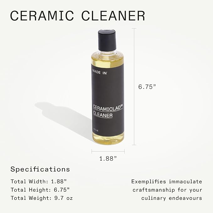 Made In Cookware | Non Stick Ceramic Cleaner | Environmentally Safe Ceramic Non Stick Cleaner | 8oz