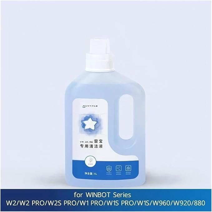 1L Window Cleaner (Compatible with Ecovacs WINBOT Series W2/W2 PRO/W2S PRO/W1 PRO/W1S PRO/W1S/W960/W920/880) Window Glass Cleaning Solution(2pcs)