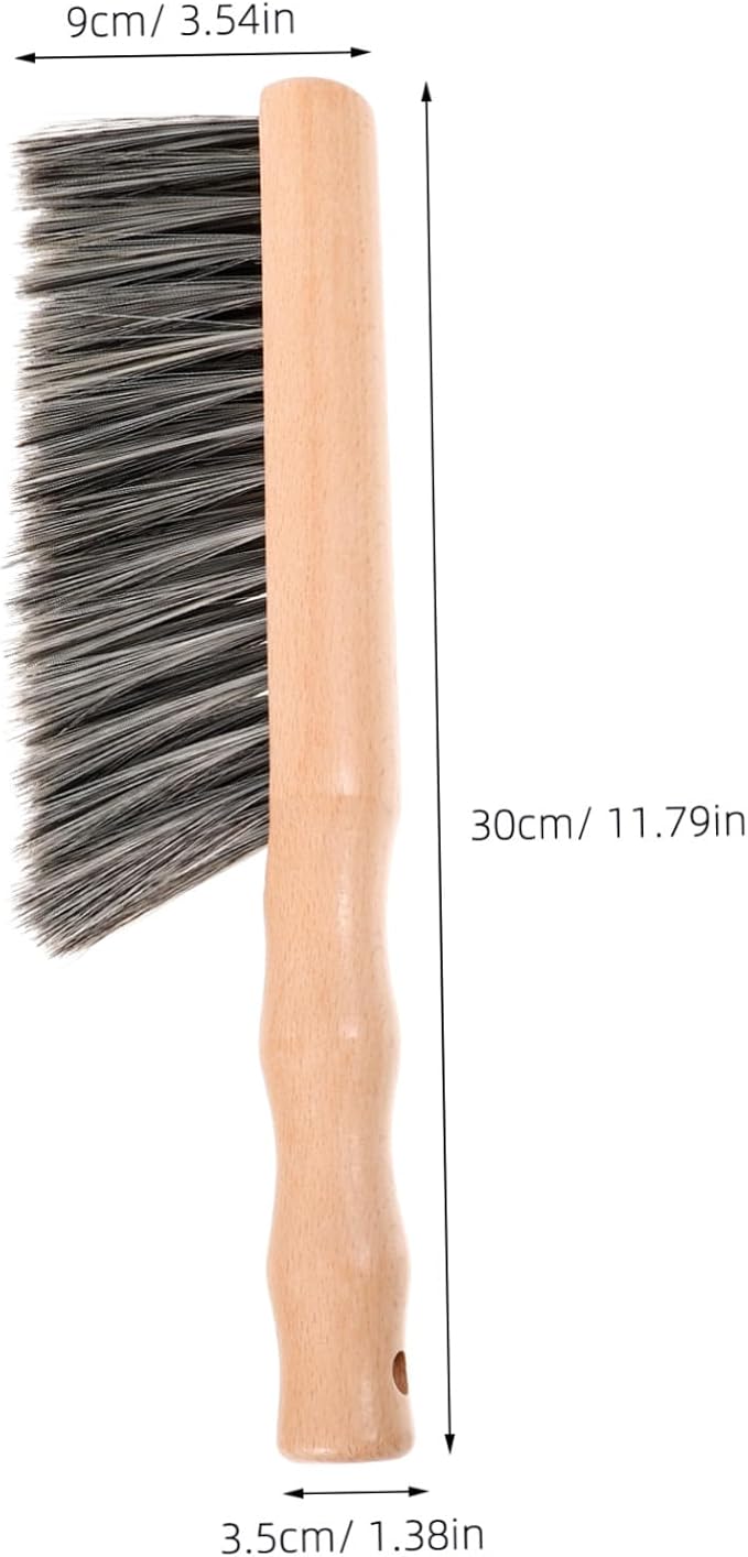 NOLITOY 3pcs Fireplace Hand Broom Soft Bristle Brush Duster Cleaning Tool Bench Brush