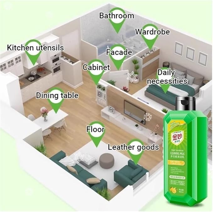 Powerful Multifunctional Concentrated Cleansing LotionEffectively Remove Dirt Stains And Dirt On Various Surfaces Making It A Must-have Product For Every Family. ( Color : 2Count (Pack of 2) )
