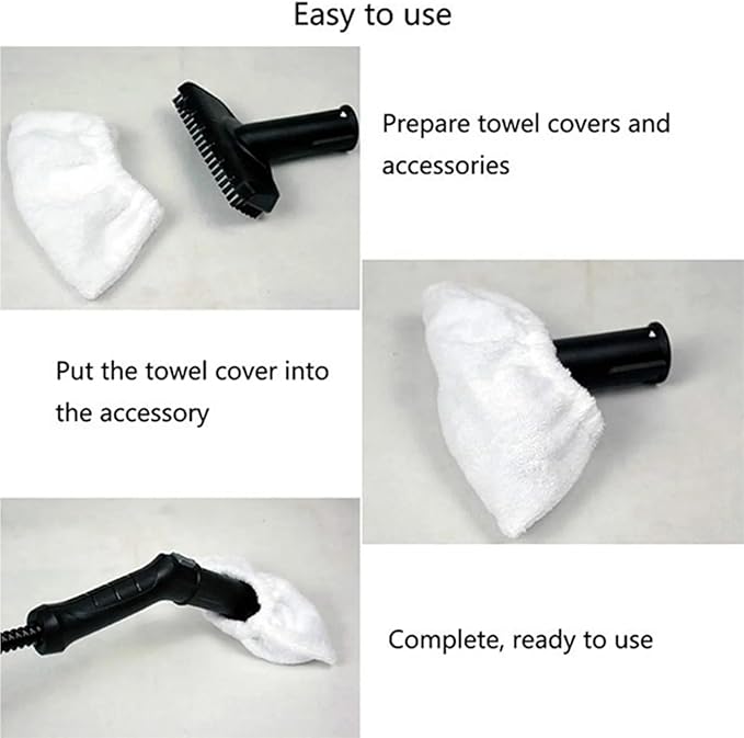 22Pcs Steam Mop Cloth Cleaning Pad Cloth Cover Compatible For KARCHER SC Series SC1/SC2/SC3/SC4/SC5 Steam Cleaner Accessories