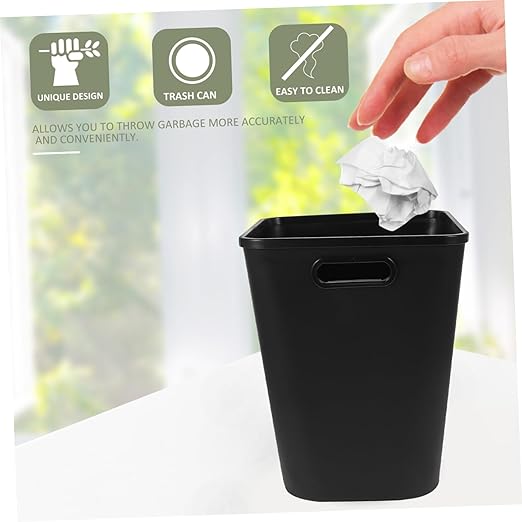 Garbage Can Lid Large Bathroom Trash Can Kitchen Bedroom Office Dorm Plastic Wastebasket Bin