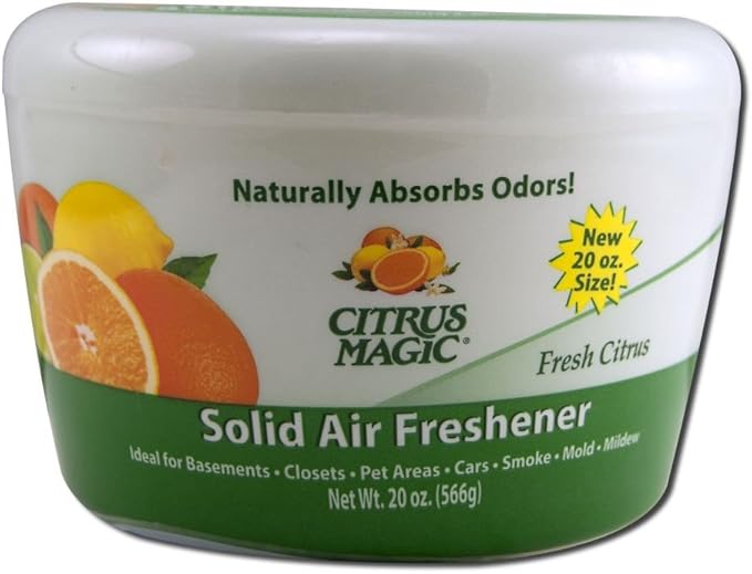 Citrus Magic Odor Absorbing Solid Air Freshener Fresh Citrus 20-Ounce (Pack of 6)