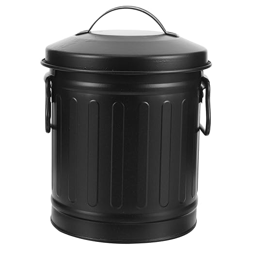 NUOBESTY Office Trash Bin Creative Garbage Can Lid for Bedroom Home Rubbish Can Pencil Cup Wastebasket