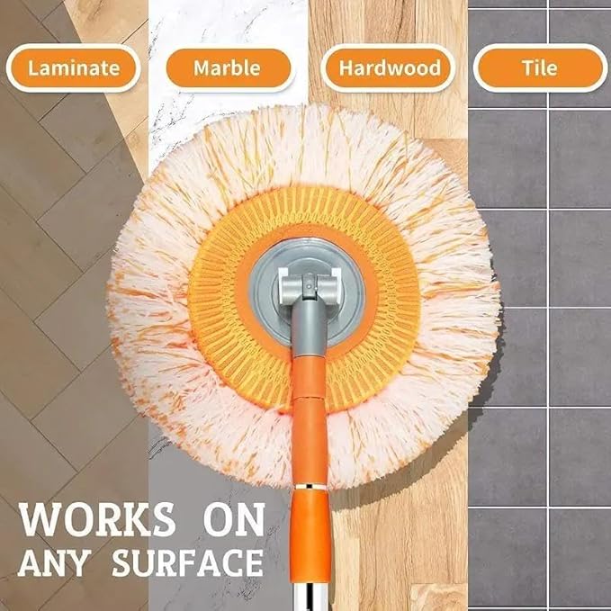 Wall Cleaner Mop with Long Handle 69 Inches Adjustable Ceiling Cleaning Tool Duster Extendable Long Handle Baseboard Cleaning Duster Ceiling Fan Blade Cleaner Duster