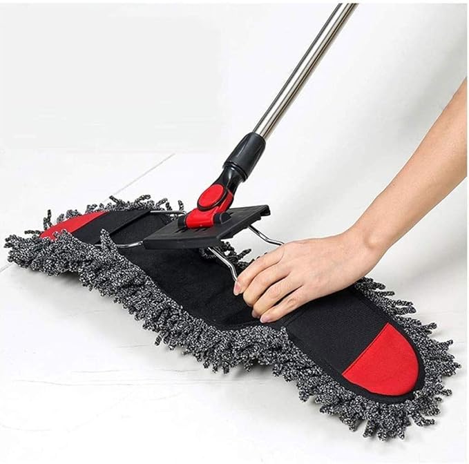 Mop - Large Flat Mop Lazy Mopping Household Dust Push Wood Floor Mop