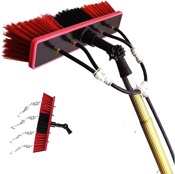 Professional Window Cleaning KitExtendable Window Cleaning PoleConservatory Roof Cleaning Brush Long Window Cleaning Pole Solar Panel Cleaning