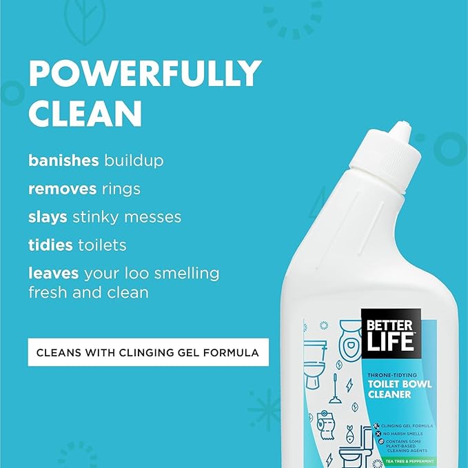 Better Life Toilet Bowl Cleaner 1-Pack + All Purpose Cleaner 24 Oz 2-Pack Unscented