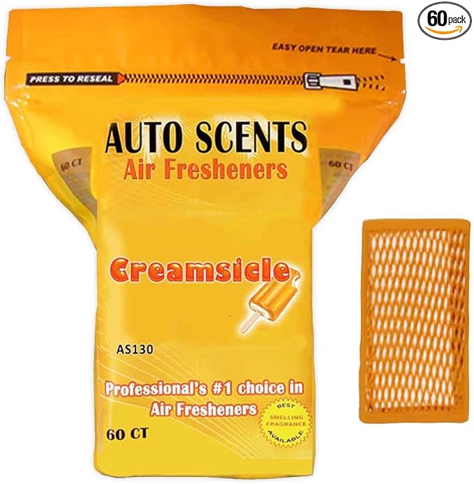 Professional Air Freshener Pads - Creamsicle Scent (60 Pads per Pack)