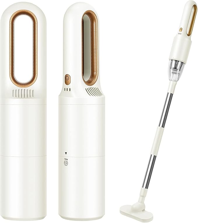 Handheld Vacuum Cleaner 2-in-1 Mini Cordless Vacuum Cleaner USB Rechargeable Car Vacuum Portable Quickly Dust Removal for Hardwood Floor Carpets Pet Hair Car Office &amp Home Cleaning