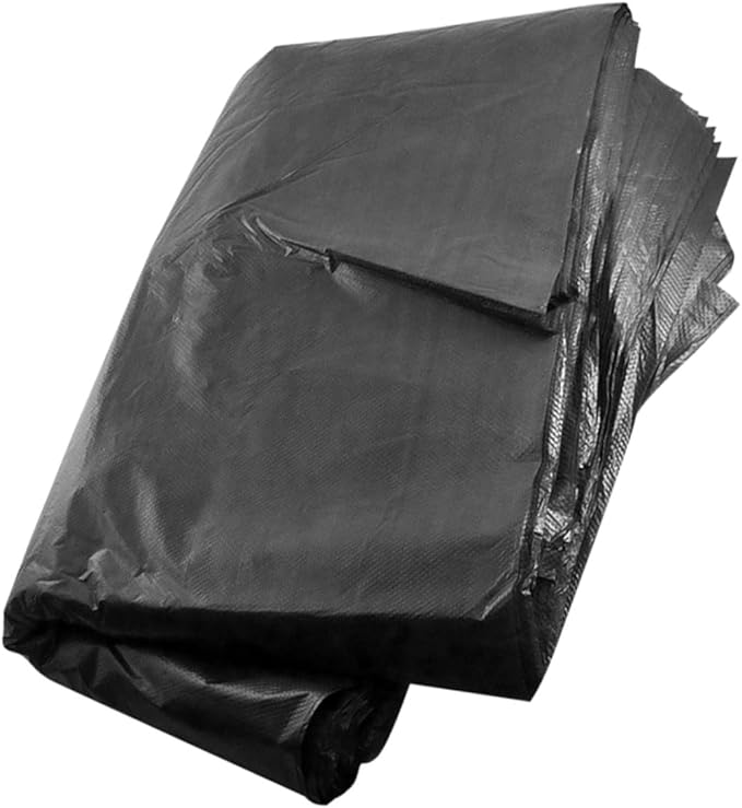 50pcs Extra Large Heavy Duty Garbage Bags for Trash Cans Commercial Contractor Bags Outdoor Gardening and Construction Waste Disposal