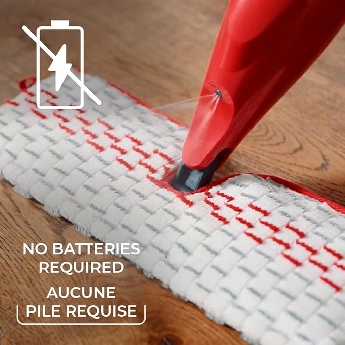 Vileda Promist Max Spray Mop - 360 Degree Swivel Red Cotton Head Multiple Surfaces