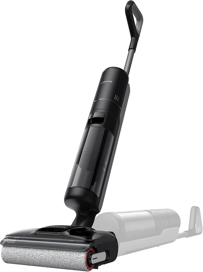 DREAME H12 Pro FlexReach Wet Dry Vacuum Cleaner 0 Tangle Cordless Vacuum Mop All-in-One for Hard Floors 180° Lie-Flat Floor Cleaner Machine with 194°F Hot Self-Cleaning 50Mins Runtime