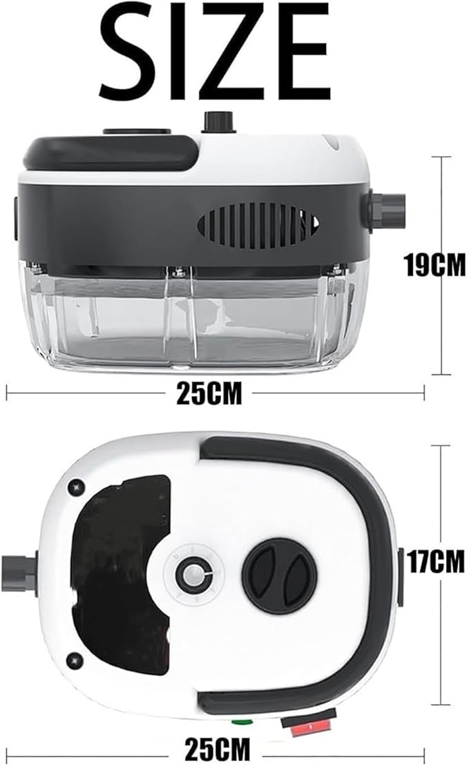 Car Steam Cleaner 2500w High-Temp Portable Machine2500w Handheld High-Temperature Pressurized Steam CleanerMaquina De Vapor Para Limpiar Carros3 Brushes (R)