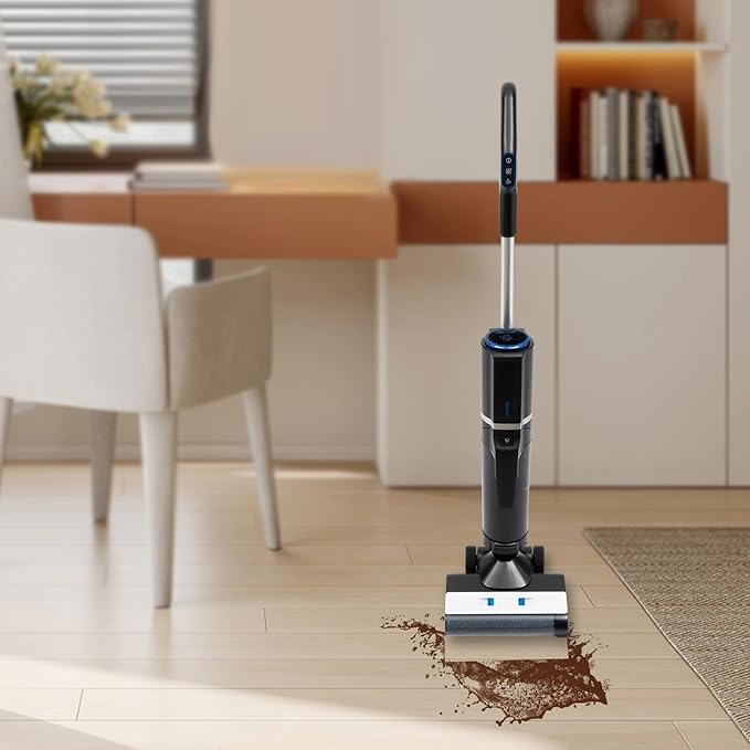 Vacuum Mop Cordless 3-in-1 Wet Dry Vacuum Mop Multi-Surface and Hardwood Floor Cleaner Vacuum Mop All in One for Hardwood Tile Area Rug &amp More