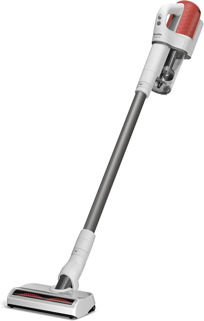 Miele Duoflex HX1 Vacuum Cleaner Cordless and Bagless Multi-Use Flexible Stick Vacuum with Attachable MultiFloor Brush in Brilliant White/Space Grey/Terra Red - 5 Year Warranty
