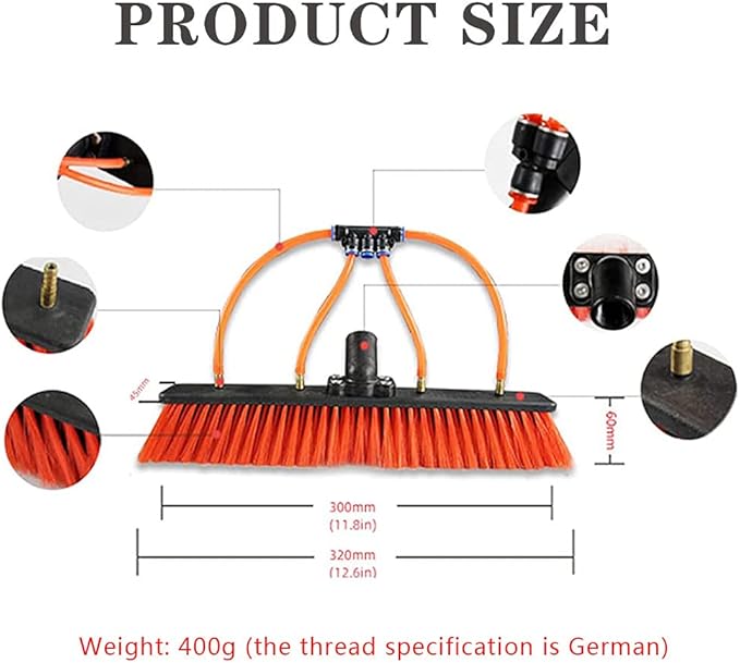 photovoltaic Cleaner Window Cleaning Pole 3M-11M Cleaning Photovoltaic and Solar Panels Window Cleaning Pole Water Fed Telesbrush Water/Hose Fed Pole Extendable Cleaner Conservatory Roof