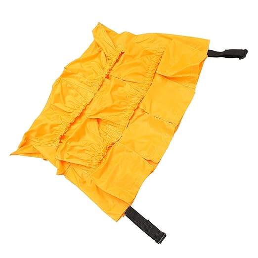 Alipis 120l Round Storage Bucket Bag Straps for Outside Trash Barrels Garbage Bin Organizer