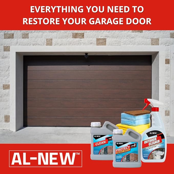 AL-NEW Garage Door Restoration System | Easily Clean Restore &amp Protect Your Garage Door