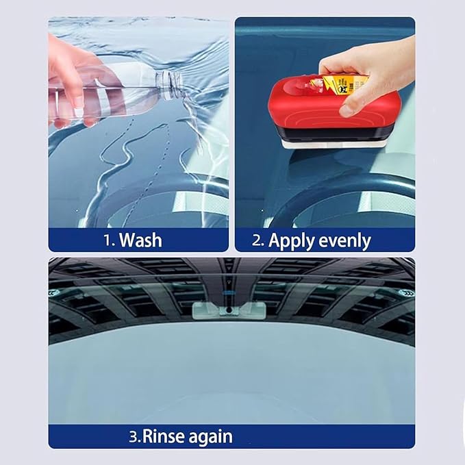 RedGlass Cleaning Board Glass Cleaning Wipe Board for Windshield Improves Clarity and Visibility Glass Coating for Windshield