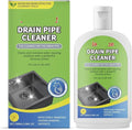 Powerful Drain Cleaner for Kitchen &amp Toilet Pipes - Fast Acting Drain Unblocker Dissolves Blockages &amp Hard Water Deposits(2PCS)