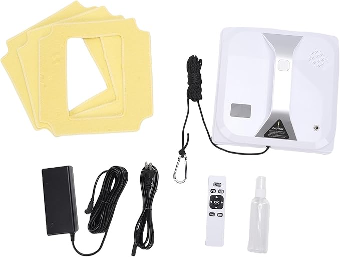 SUNGOOYUE Window Cleaning Robot Intelligent Dual Spray System with Mobile APP Control Smart Sensing for Automatic Glass Cleaner (US Plug 100 to 240V)