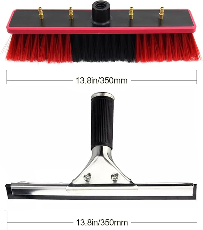 Cleaning Tool Equipment Window Cleaning Pole Photovoltaic Water Fed Telescopic Brush Extendable Cleaner Conservatory Roof-20FT(6m)