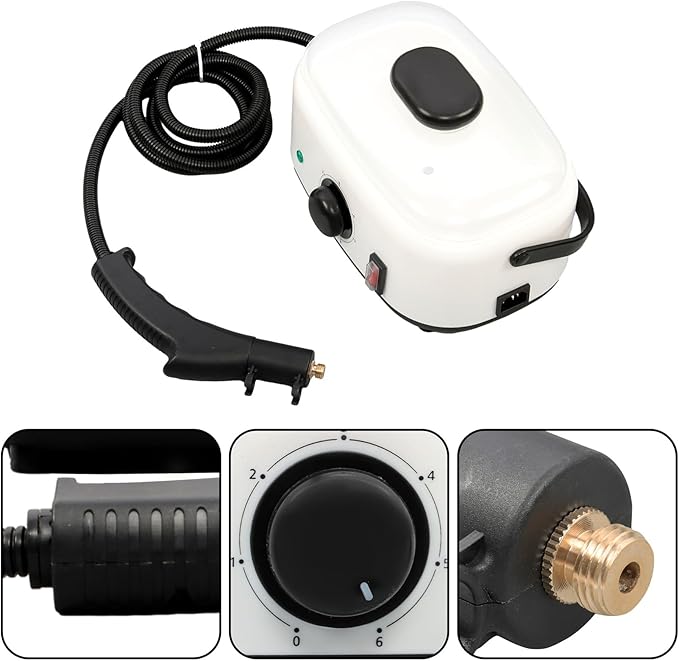 findmall 2500W High-Pressure Steam Cleaner 1500ml Portable Steamer for Cars Bathrooms and Upholstery Cleans Grime Grease Stains