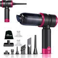 Handheld Car Vacuum with 15000PA Power 4 in 1 Powerful Cordless Vacuum Cleaner &amp Air Duster with 2000mAh Battery Rechargeable Portable Mini Hand Held Vacuum for Car HomeOfficePet Hair（Pink）