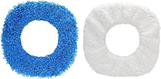 Spare Mop Mopping Robot Mopping Robot Accessories Mop Dry Wipe Wet Wipe Spare Mop Efficiently Lock Water Household Cleaning Tool(2pcs)