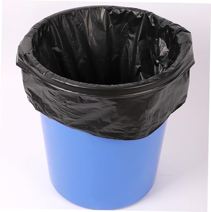 50pcs Heavy Duty Large Trash Bags 80x100cm Contractor Garbage Bags for Outdoor Commercial and Office Use Black Extra Large 100l Bin Liners for Yard and Property Cleanup