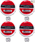 Bath &amp Body Works BRIGHT CHRISTMAS MORNING Car Fragrance Refill 0.2 fl oz each – Pack of 4
