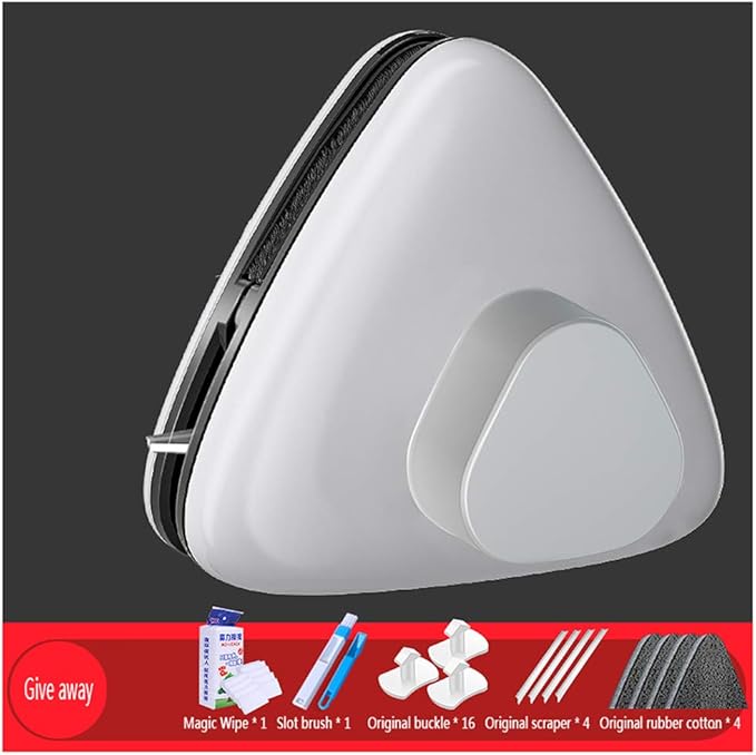 Magnetic Window Cleaner Magnetic Window Cleaner Ultra-Strong Both Side Glass Surface Cleaning Brush Wiper Tools with Ergonomic Handle Design