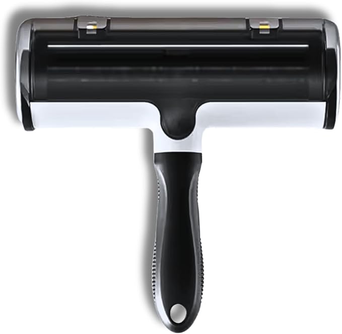 Premium Pet Hair Remover for Couch Furniture &amp Car | Reuseable Strong Self-Cleaning Lint Roller | Modern Black &amp White Design– PetPalCleanPro